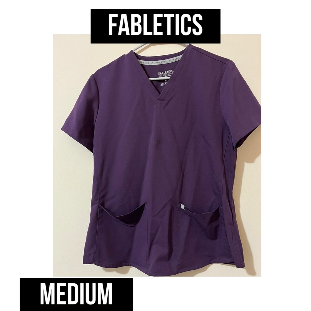Fabletics Women's Deep Purple Short Sleeve Top